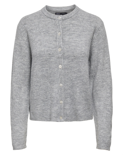Only - ONLSimoni O-Neck Cardigan - Medium Grey Melange